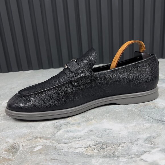 Louis Vuitton Estate Loafer Black Grain Leather 9 LV or 10 US or 43 EUR - Picture 6 of 12